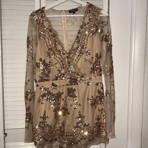 Fashion Nova  sequins Romper
